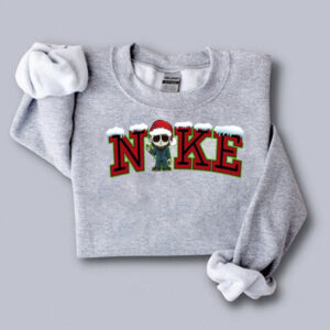 Iced Nike Santa Michael Myers Christmas Sweatshirt Hoodie Tee