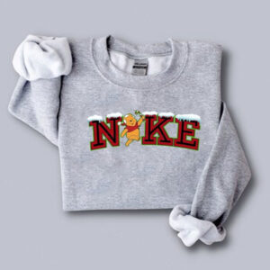 Iced Nike Santa Winnie The Pooh Christmas Sweatshirt Hoodie Tee