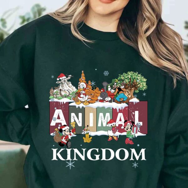 Animal Kingdom Mickey Friends Christmas Shirt