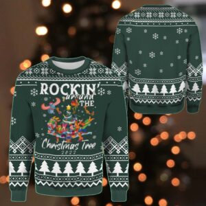 Mickey Friends Rockin’ Around the Christmas Tree Ugly Sweater