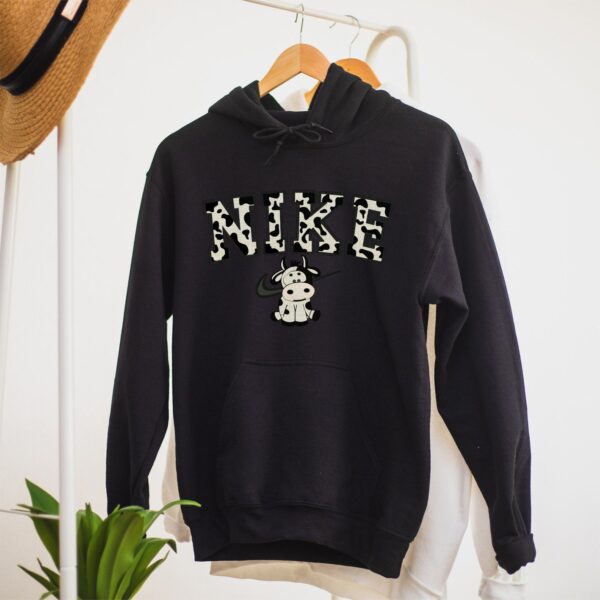 Cow Print Nike Hoodie Sweatshirt Tee