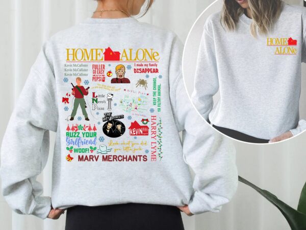 Home Alone Kevin Christmas 2 Sides Shirts