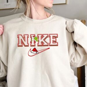 Nike Grinch Christmas Hat Print Sweatshirt