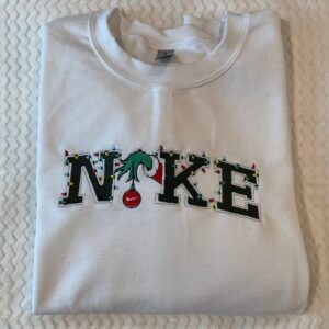 Nike Grinch Hand Christmas Sweatshirt Embroidered