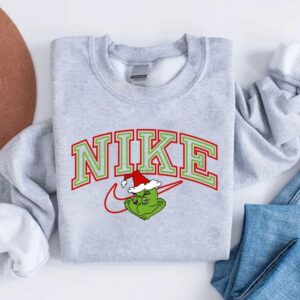 Vintage Christmas Santa Grinch Nike Sweatshirt