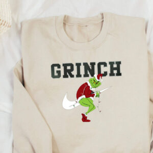 Light Grinch Sitting Nike Print Sweatshirt