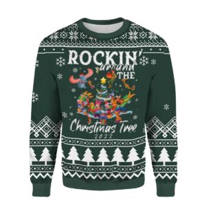 Mickey Friends Rockin’ Around the Christmas Tree Ugly Sweater