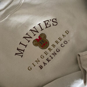 Minnie’s Gingerbread Embroidered Sweatshirt