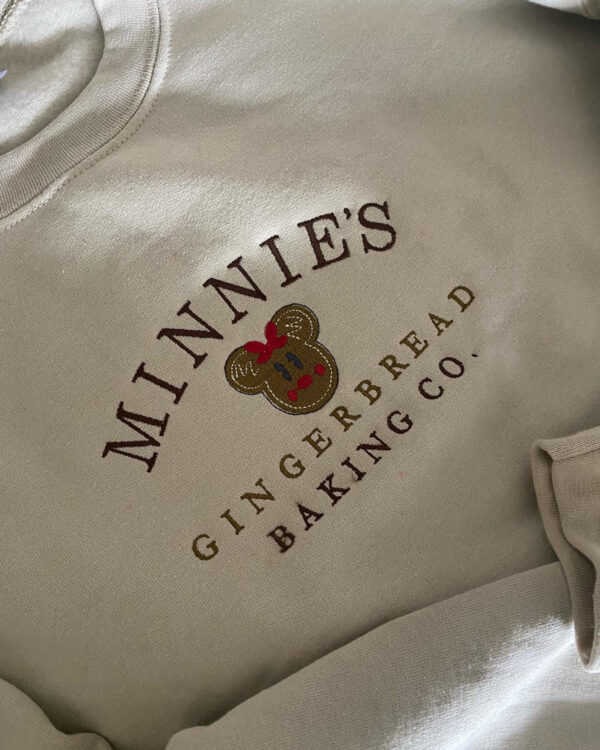 Minnie’s Gingerbread Embroidered Sweatshirt