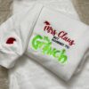 Christmas Grinch I’m The Bad Guy Embroidered Sweatshirt