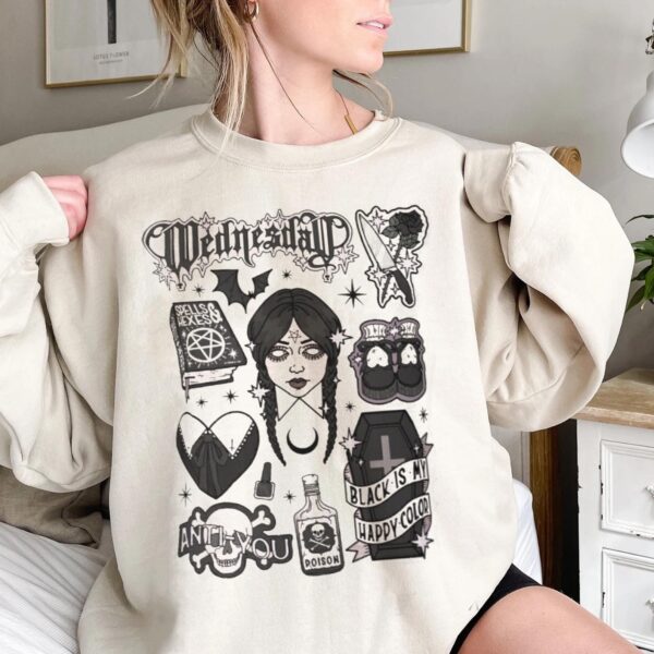 New 2022 Wednesday Addams TV Series Sweatshirt