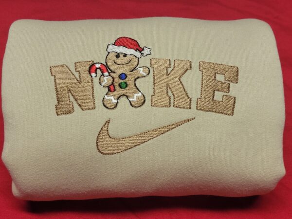 Nike Gingerbread Christmas Vintage Embroidered Sweatshirt