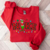 Light Grinch Sitting Nike Print Sweatshirt