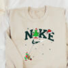 Santa Nike Grinch Xmas Sweatshirt Embroidery