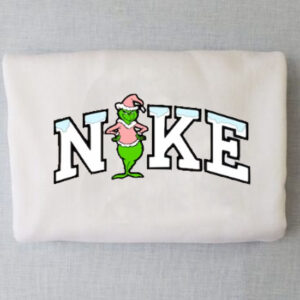 Nike Grinch In Pink Outfit Christmas Sweatshirt