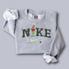 Vintage Red Nike Grinch Christmas Embroidered Sweatshirt