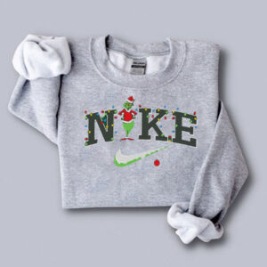 Nike Grinch Light Christmas Embroidered Sweatshirt