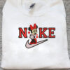 Nike Minnie Christmas Embroidered Sweatshirt Hoodie Tee