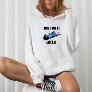 Nike Stitch Just Do It Later Hoodie Sweatshirt Tee