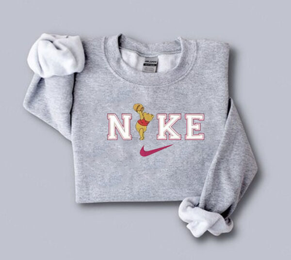 Nike Winnie The Pooh Drinking Honey Embroidered Sweatshirt