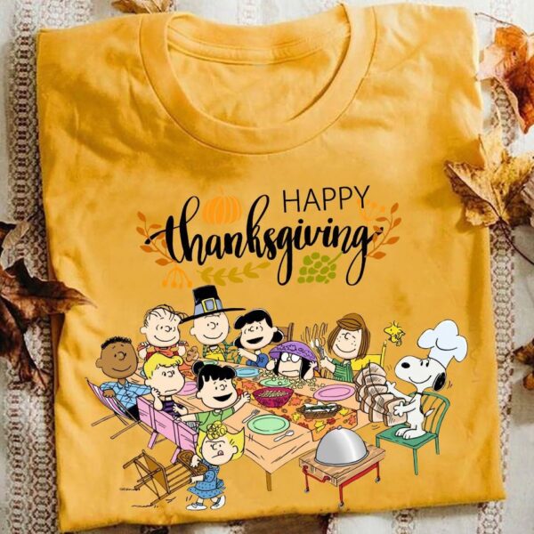 Peanuts Snoopy And Friends Happy Thanksgiving Shirt