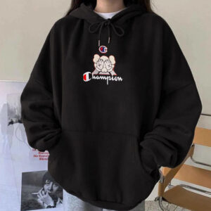 Raws Champion Embroidered Hoodie Sweatshirt Tee