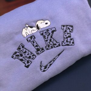 Sleepy Snoopy Cow Nike Embroidered Sweatshirt Hoodie Tee