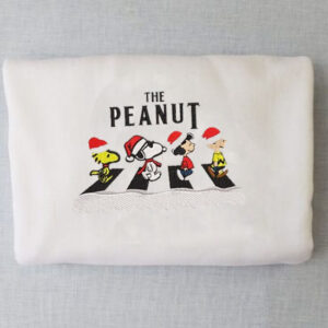 Snoopy Friends The Peanut Going Out Merry Christmas Embroidered Sweatshirt