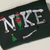 Iced Nike Santa Winnie The Pooh Christmas Sweatshirt Hoodie Tee