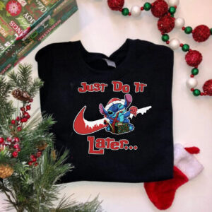 Snow Nike Stitch Just Do It Later Christmas Sweatshirt