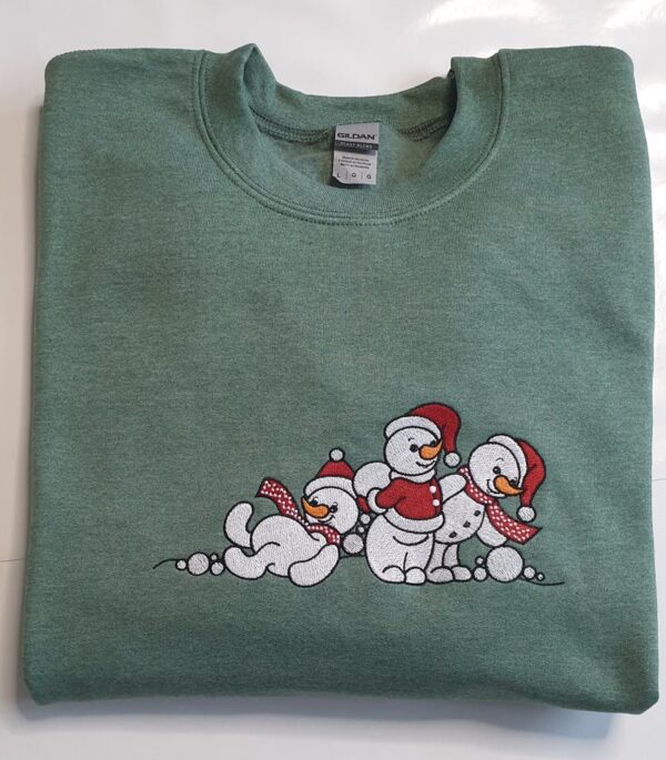 Snowmies Embroidered Christmas Sweatshirt