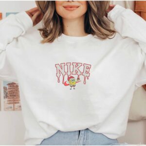 Spongebob Drip Nike Embroidered Christmas Sweatshirt Hoodie Tee