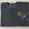 Lights Wraparound Stitch Embroidered Sweatshirt