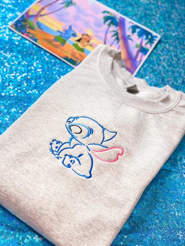 Stitch Inspired Embroidered Sweatshirt