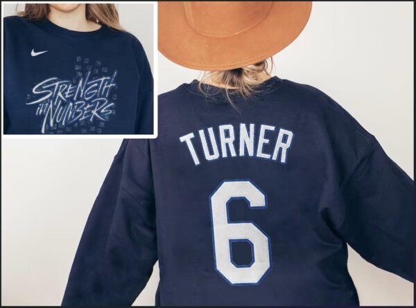 Strength Numbers Justin Turner Dodgers Baseball Sweatshirt