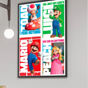 Super Mario Bros Here We Come Poster