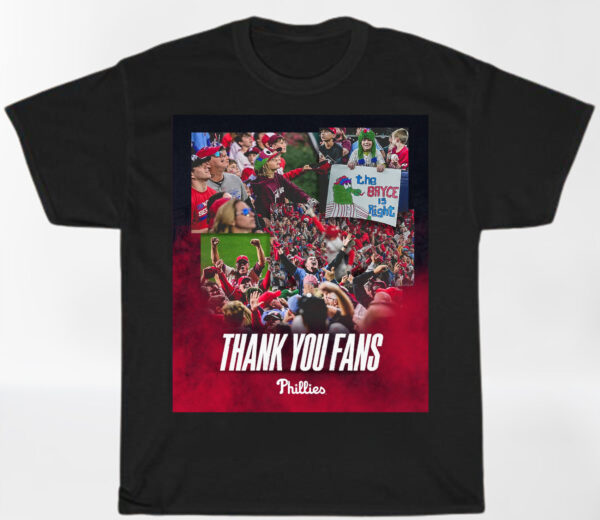 Thank You Fans Phillies World Series Baseball 2022 Shirt