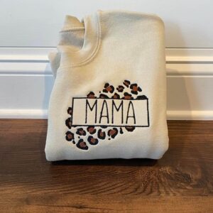 Unique MaMa Embroidered Sweatshirt