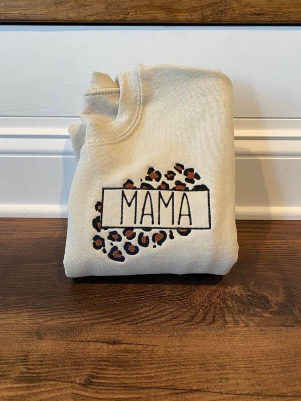 Unique MaMa Embroidered Sweatshirt