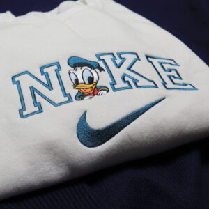 Vintage Donald Duck Nike Embroidered Sweatshirt