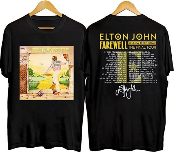 Vintage Elton John Farewell The Final World Tour 2022 Shirt