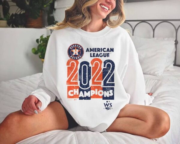 Vintage Houston 2022 American League Champions Sweatshirt Hoodie Tee