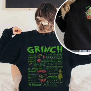 Vintage Merry Grinch Christmas 2 Sides Shirt