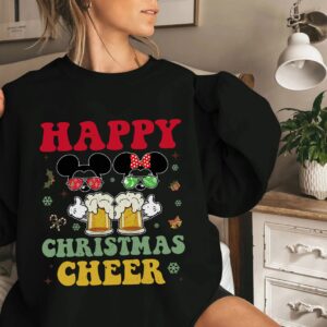 Vintage Mickey Minnie Happy Christmas Cheer Shirt