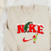 Full Red Nike Grinch Christmas Snow Sweatshirt