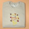 Embroidered Small Heart Winnie the Pooh Sweatshirt Hoodie Tee