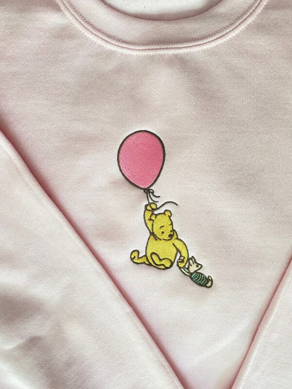 Winnie the Pooh Piglet Balloon Embroidered Sweatshirt