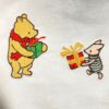 Winnie the Pooh Pigley Together Enjoying Winter Embroidered Sweatshirt