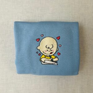 Charlie Brown Valentines Day Embroidered Sweatshirt