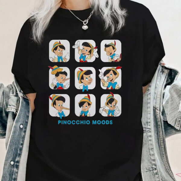 Disney Cute Face Pinocchio Moods Shirt